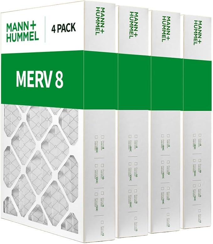 Mann+Hummel 16x25x4 MERV 8 Pleated HVAC AC Furnace Air Filters. Box of 4. - Image 4