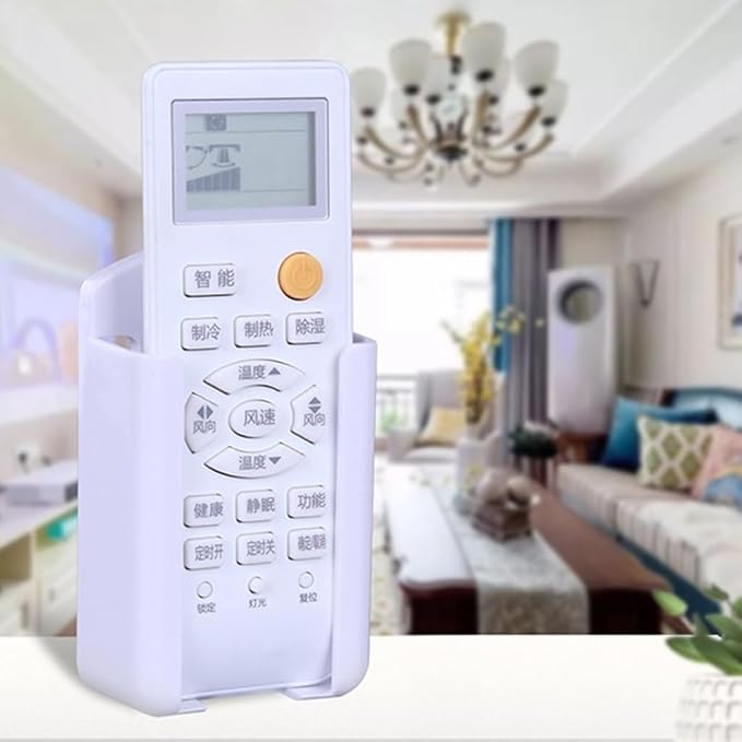 Air Conditioner Remote Control Holder Rack Self Adhesive Media Storage Box Case - Image 8