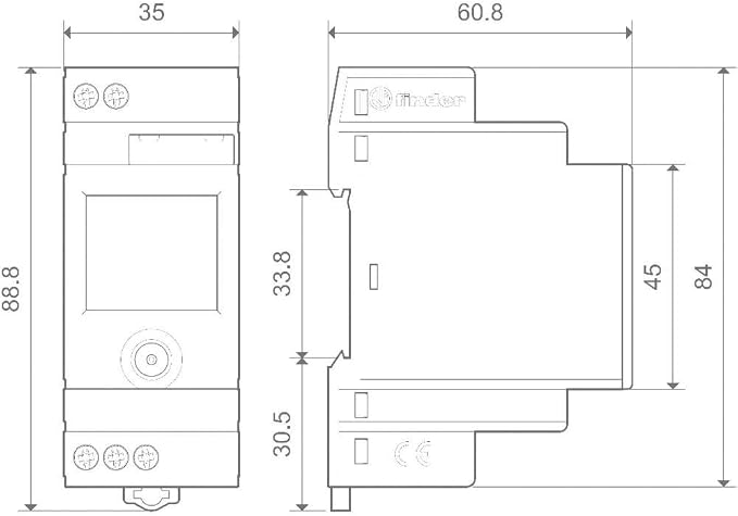 Finder Timeswitch, Din Rail, 16 A, Digital Rohs Compliant: Yes - Image 3