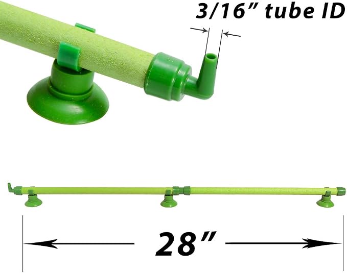 Quickun Aquarium Air Stone Bubble Wall Tube Oxygen Diffuser Bar Decor Accessory - Image 2