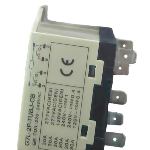 G7L-2P-TUBJ-CB Power Relay Switch 30A 220-240VAC 6-Pin DPST-NO Universal HVAC - Image 3