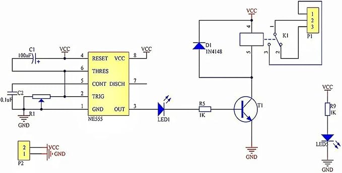 HiLetgo 5pcs NE555 DC 12V Delay Timer Switch Adjustable Module 0 to 10 Second - Image 4