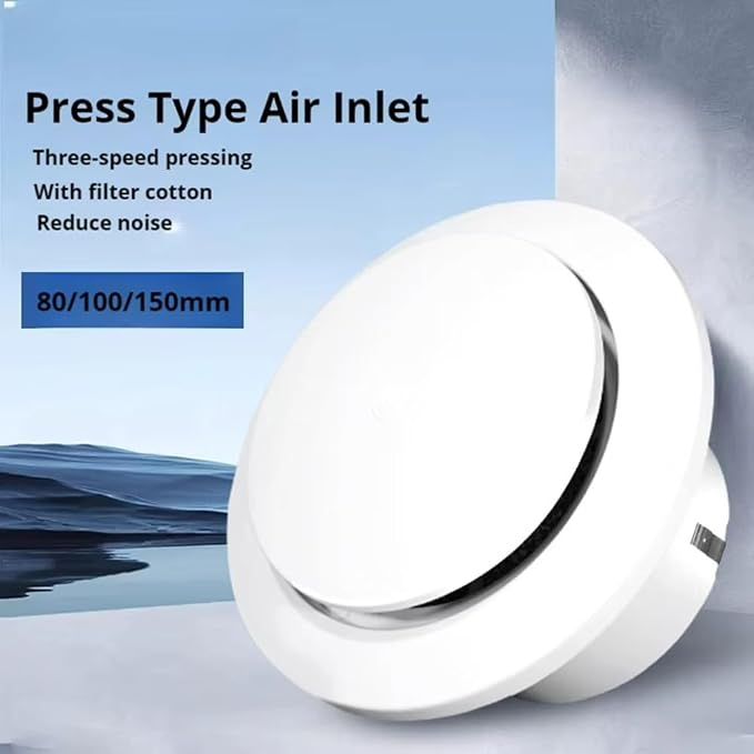 Adjustable Exhaust Outlet, Circular Press Type Air Inlet, - Image 3
