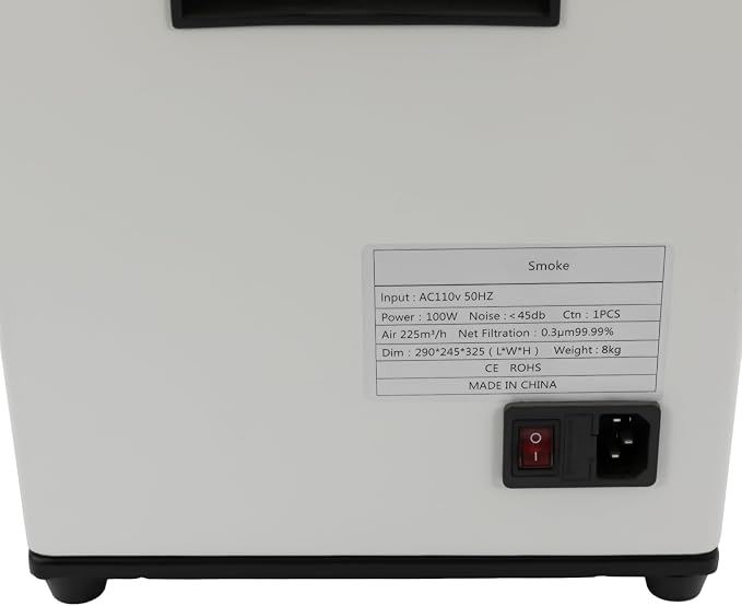 100W Fume Extractor Smoke Purifier, 3-Stage HEPA Activated Carbon Filters - Image 4