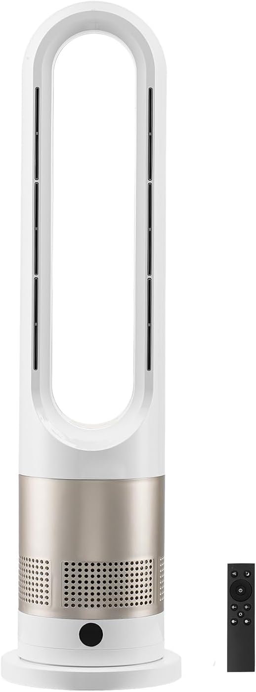 VEVOR Tower Fan Bladeless, 16 ft/s Velocity Quiet Floor Fan by VEVOR