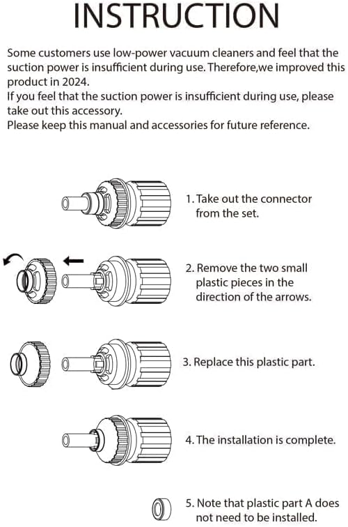 EZ SPARES Micro Cleaning Nozzle Kit, Micro Vacuum Attachment, Universal Vacuum - Image 8