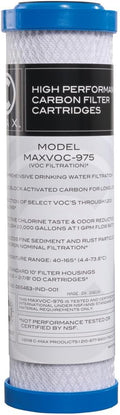 Flow-Pur 10 IN, 1 Micron VOC Carbon Block Filter, Optimize Water Purification by WattsPremier