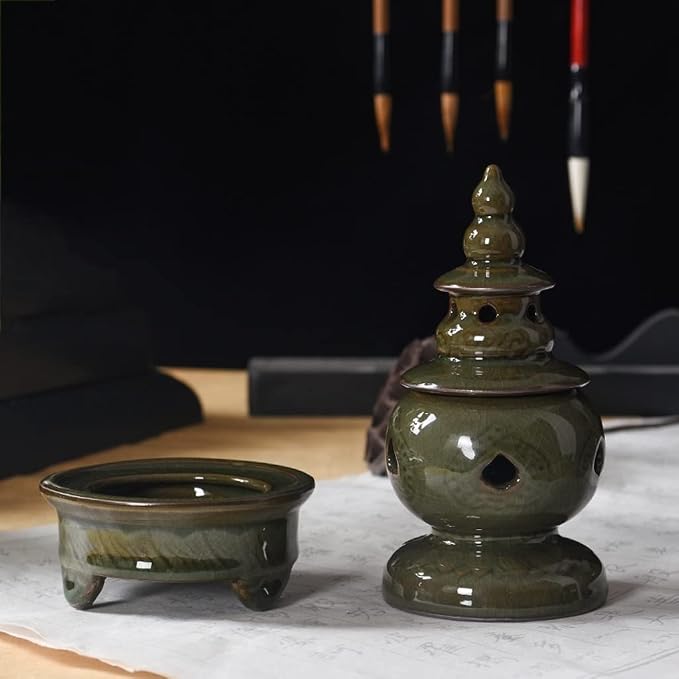SONGCHAO Incense Holder Sandalwood Stove Celadon Incense Stove Incense Road - Image 5
