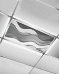 Yukro 1 Pack Black Ombre Fluorescent Light Covers Grey White Gradient Abstract by Unknown