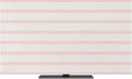 Minimalist Pink Stripe on Beige Indoor TV Cover, Elastic TV Screen Protector by Unknown