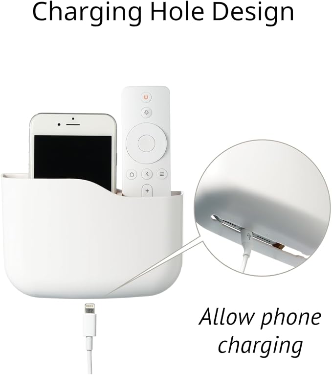 LINFIDITE TV Remote Holder Wall Mount Remote Control Holder - Image 4
