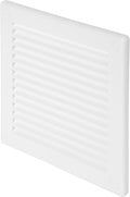 Awenta 4.5" x 4.5" Inch Square Plastic White Ventilation Grille by Awenta