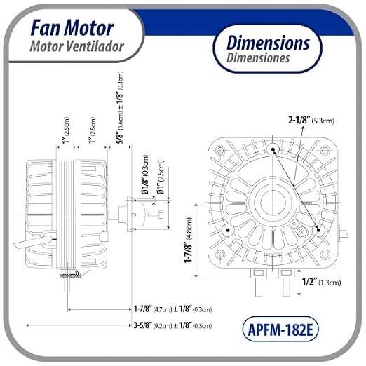 Appli Parts APFM-182E 18W refrigeration condenser and evaporator motor 220V - Image 2