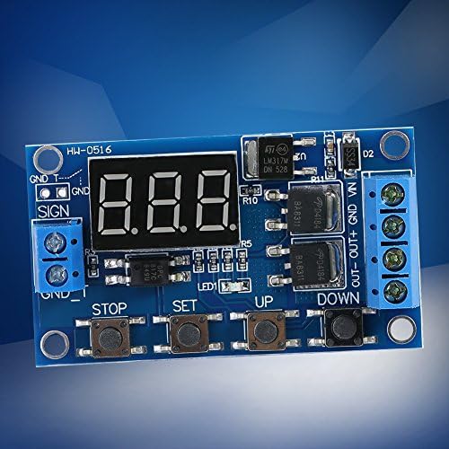 Programmable Cycle Timer Relay Module Digital LED Display DC5V to 30V Delay - Image 6