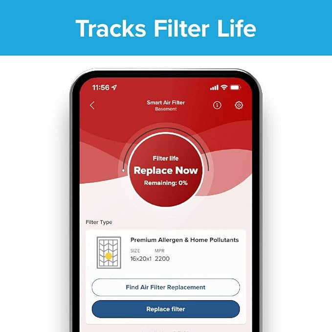 Filtrete 14x14x1 AC Furnace SMART Air Filter, MERV 12, MPR 1500, Track Filter - Image 6
