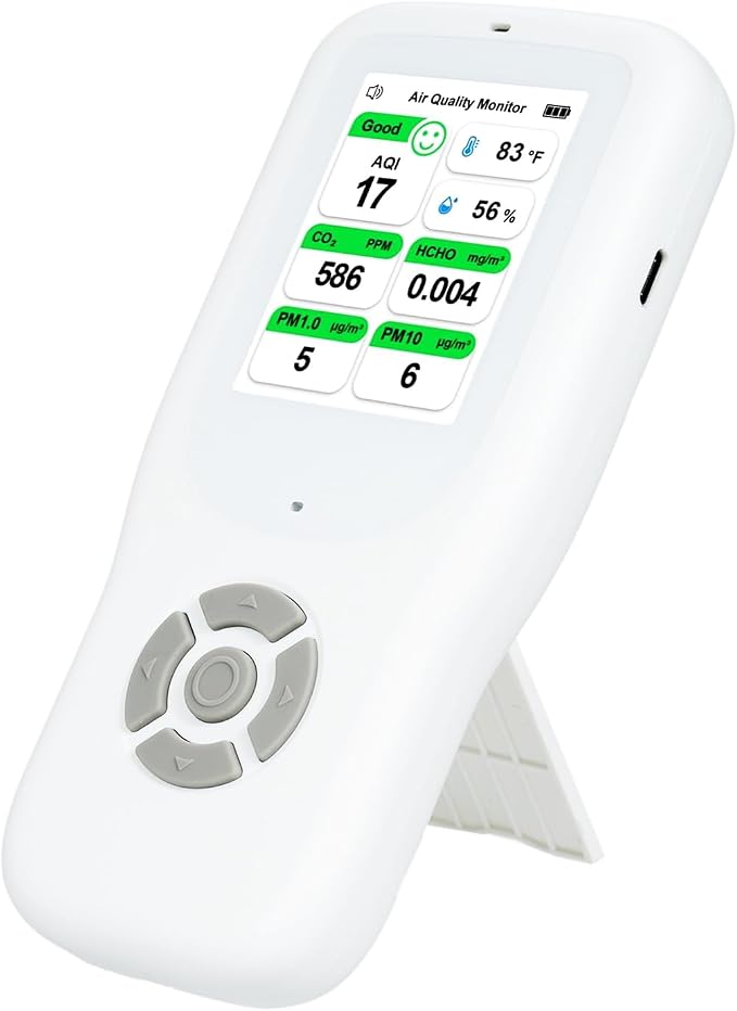 Air Quality Monitor Indoor, Handheld Air Quality Detector by MulcortTools