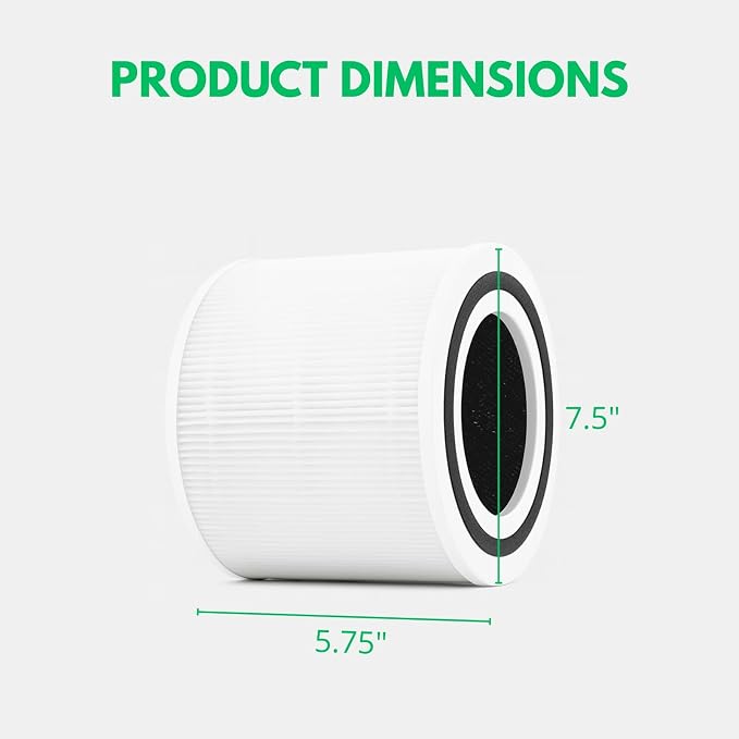 Nispira 3-in-1 True HEPA Carbon Filter Replacement Compatible - Image 2