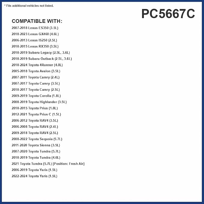 PG Cabin Air Filter PC5667C| Fits 2004-2020 various models of Toyota, Land Rover - Image 2