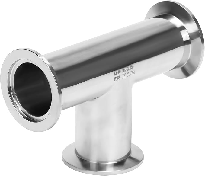 DERNORD KF-40 Tee 3 way Vacuum Fittings Stainless Steel 304 Pipe Fittings - Image 2