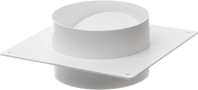 Duct Connector Flange with Backdraft Damper – Plastic Round Vent Pipe Adapter – - Image 5
