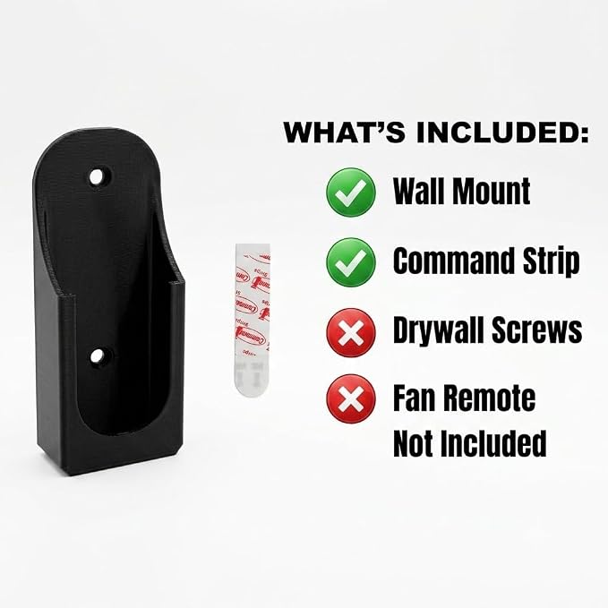 Fan Remote Holder Wall Mount for Hunter K5579 & K5580 Ceiling Fan – Fits - Image 3