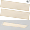 2 Pcs 1 x 4 ft Magnetic Fluorescent Light Covers Fabric Ceiling Light Filter by Wowangce