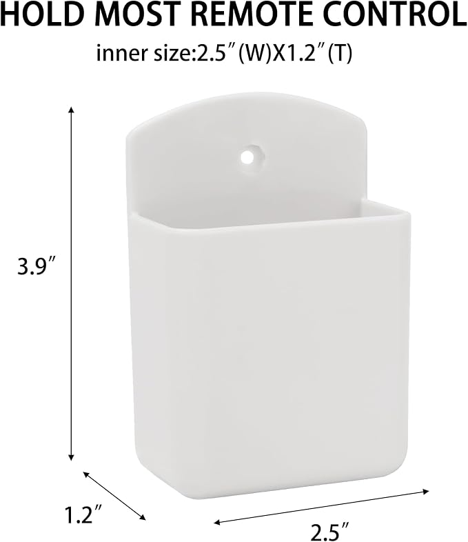 Pack of 2 Self Adhesive TV Air Conditioner Remote Control Holder Wall Mount - Image 2