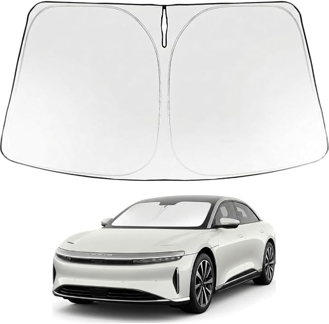 Proadsy Windshield Sun Shade for Lucid Air 2022-2026 Foldable Front Sunshade by Proadsy