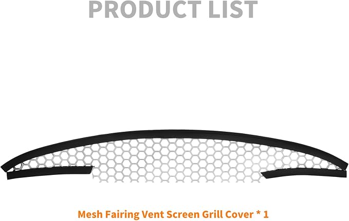 Motorcycle Mesh Fairing Grill Top Vent Grille Screen Fit - Image 6