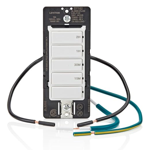 Leviton Countdown Timer Switch for household lights and exhaust fans, 15-30 min - Image 10