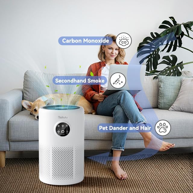 Air Purifiers for Home Up to 1360 Ft², Tailulu HEPA Air Purifiers for Bedroom - Image 8