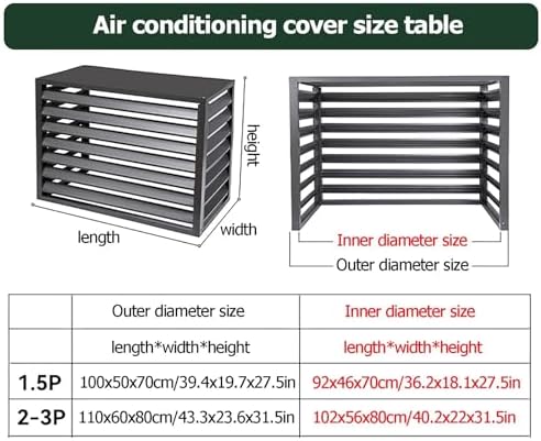 Aluminum Air Conditioner Cover Exterior Air Conditioning Unit Cover Air - Image 5