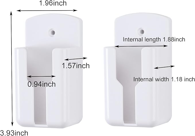 2pack Remote Control Holder, Self-Adhesive Wall Mount Phone Holder, Air - Image 2