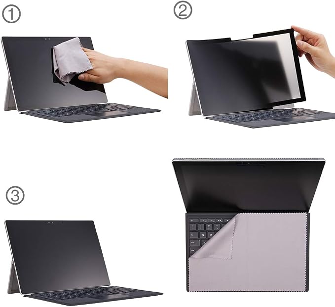 for Microsoft Surface Laptop 3/4/5 th Gen 13.5 inch Fully Removable Privacy - Image 6