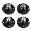 Self Adhesive Caster Wheels for Furniture, Storage Box, Trash Can, PC Stainless by Deear