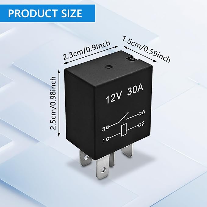 4-Pack 4 Pin 12V 30A Multi-Purpose Automotive Relay, Heavy Duty Stable Relay - Image 2