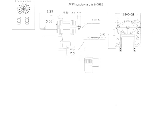 Kitchen Basics 101 Universal Bathroom Exhaust Vent Fan Motor Complete Kit - Image 7