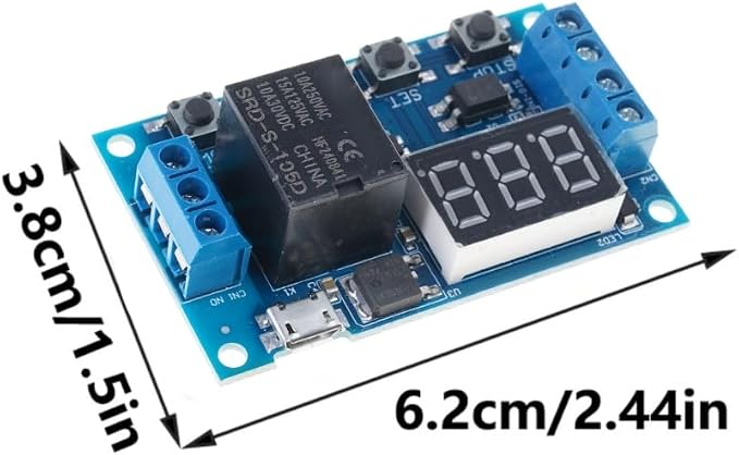 Two Mode Programmable Timers Relays Module LED Display Industrial Control 6 30V - Image 5