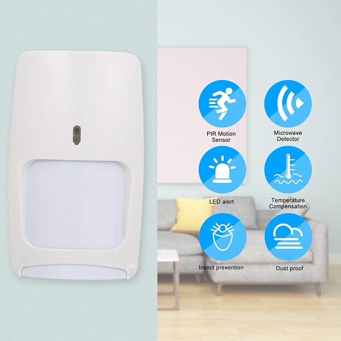 Wired Infrared Motion and Micro Detector Wall Mounted PIR Motion Sensor Pet - Image 3