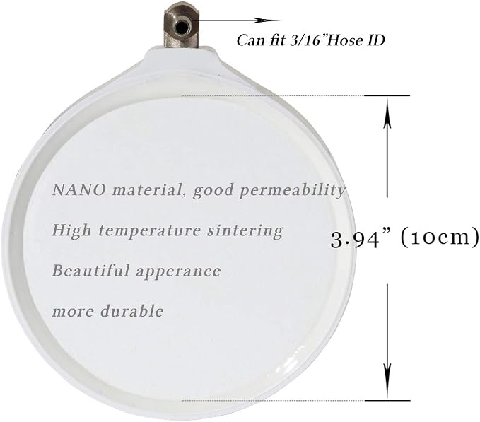 Quickun 4 Inch Nano White Air Stone Micro Bubble Ultra-High Dissolved Oxygen - Image 5