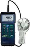 EXTECH Instruments 407113 CFM Metal Vane Anemometer | 100-6890 ft/min, +/-2% by Extech