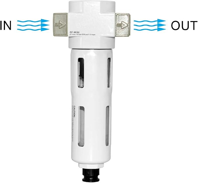Beduan 3/8" Air in-line Compressed Particulate Filter, Moisture Water Trap - Image 4
