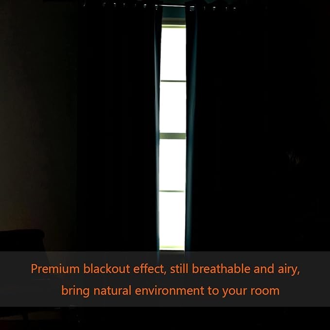 H.VERSAILTEX Blackout Curtains for Sliding Glass Door Room Divider Curtains Noise Reduce Curtain Panel Portable Window Screen Sliding Partition, W180 x L96 inches/8' Tall by 15' Wide, Dove Gray