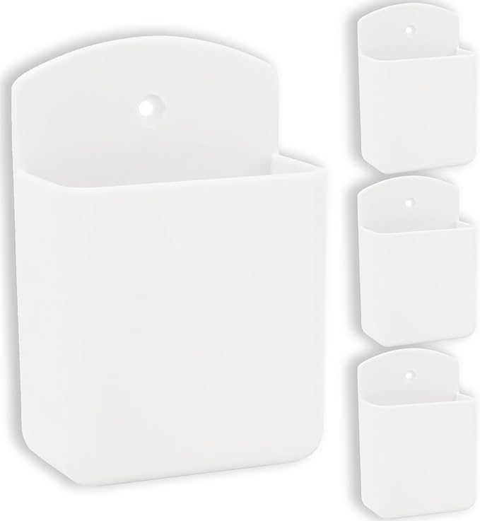 Pack of 4 Self Adhesive TV Air Conditioner Remote Control Holder Wall Mount by KYIEN