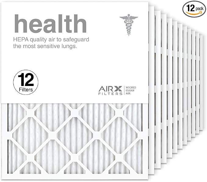 AIRx Filters 20x25x1 Air Filter MERV 13 Pleated HVAC AC Furnace Air Filter by AIRXFILTERSWICKEDCLEANAIR