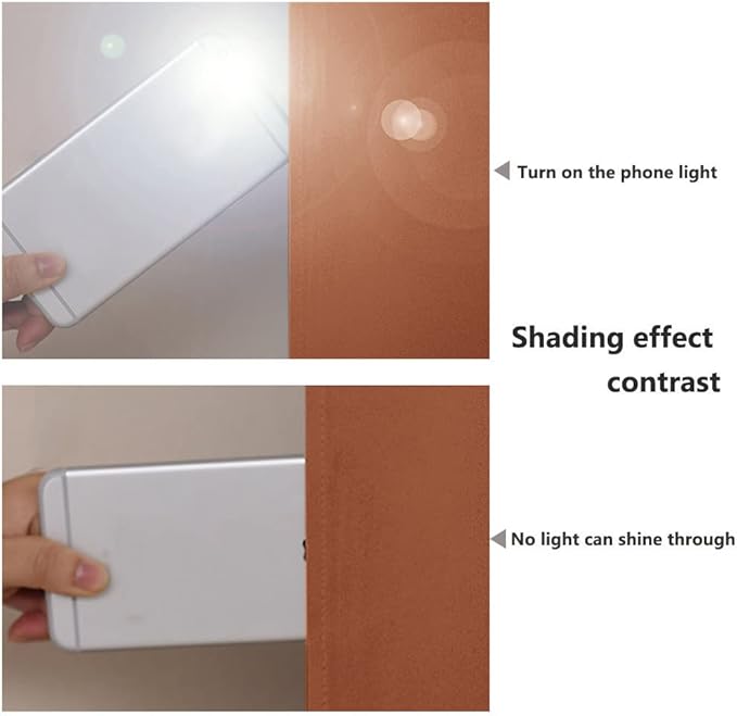 NICETOWN 100% Blackout Short Curtains with Black Liners, 2 Panels, 37" W by 40" L, Vintage Blue, Solid Thermal Insulated Full Blackout 2-Layer Lined Drapes, Energy Efficiency Window Drapes for Bedroom