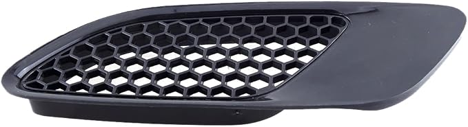 1 Pair Car Front Bonnet Hood Vent Air Intake Cover Glossy Black, - Image 4
