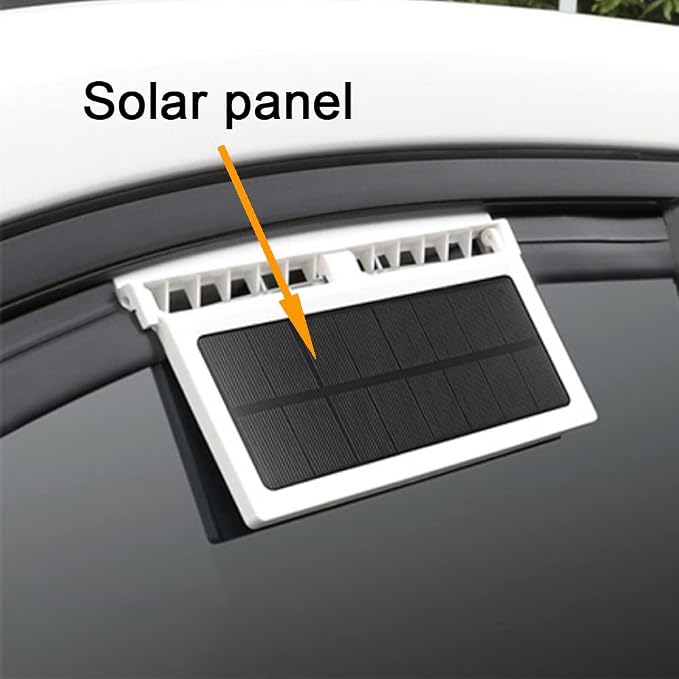 CYDZSW Car Solar Powered Window Exhaust Fan, Air Purifier, Solar Power Air Vent - Image 3