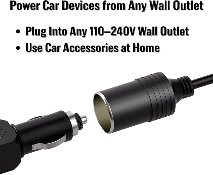 12V 2A AC to DC Converter with Cigarette Lighter Socket - 110V to 12V Power - Image 6