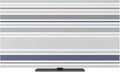 Minimalist Stripes Gray Blue Beige Indoor TV Cover, Elastic TV Screen Protector by Unknown
